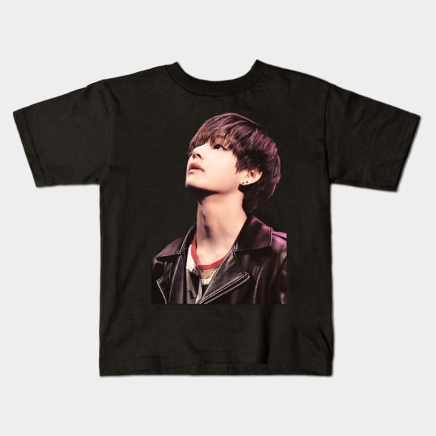 BTS Taehyung V Kids T-Shirt by jihyeon1206